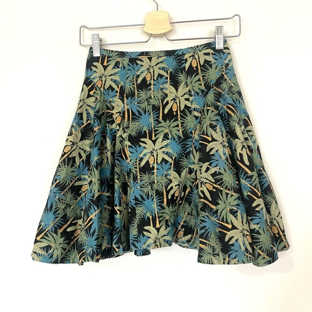 Petersyn Tropical Print Mini Skirt - size XS
